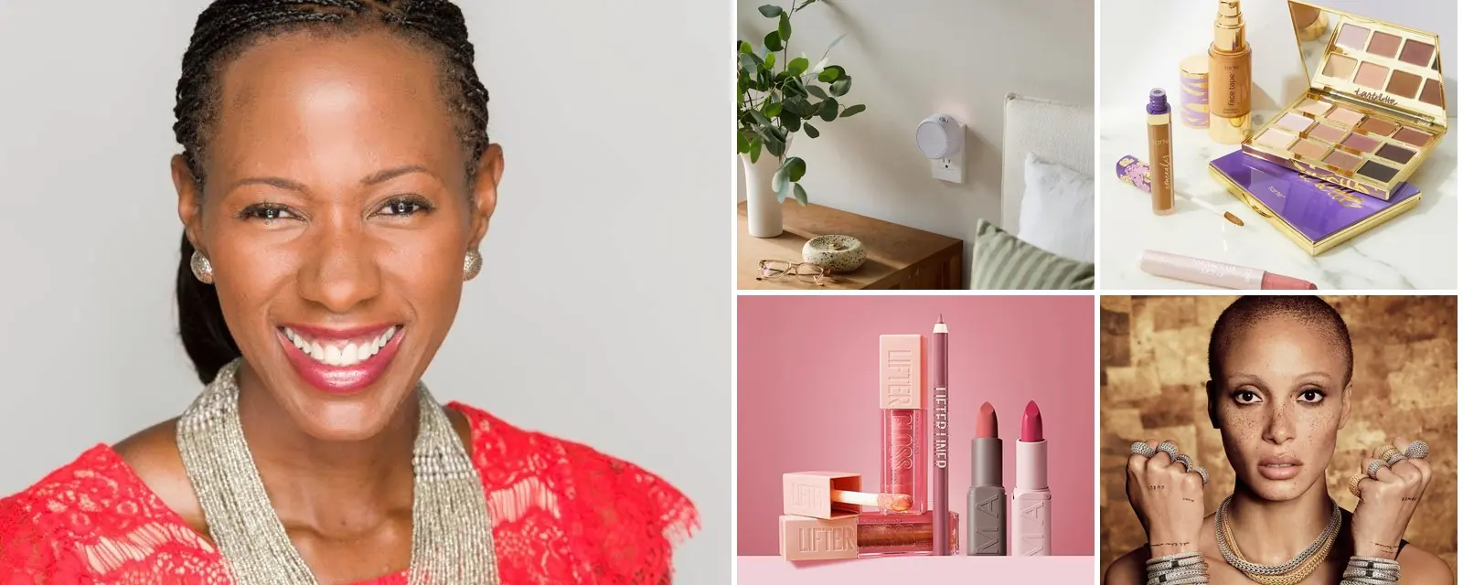 Patricia Coan, with products from brands she has run