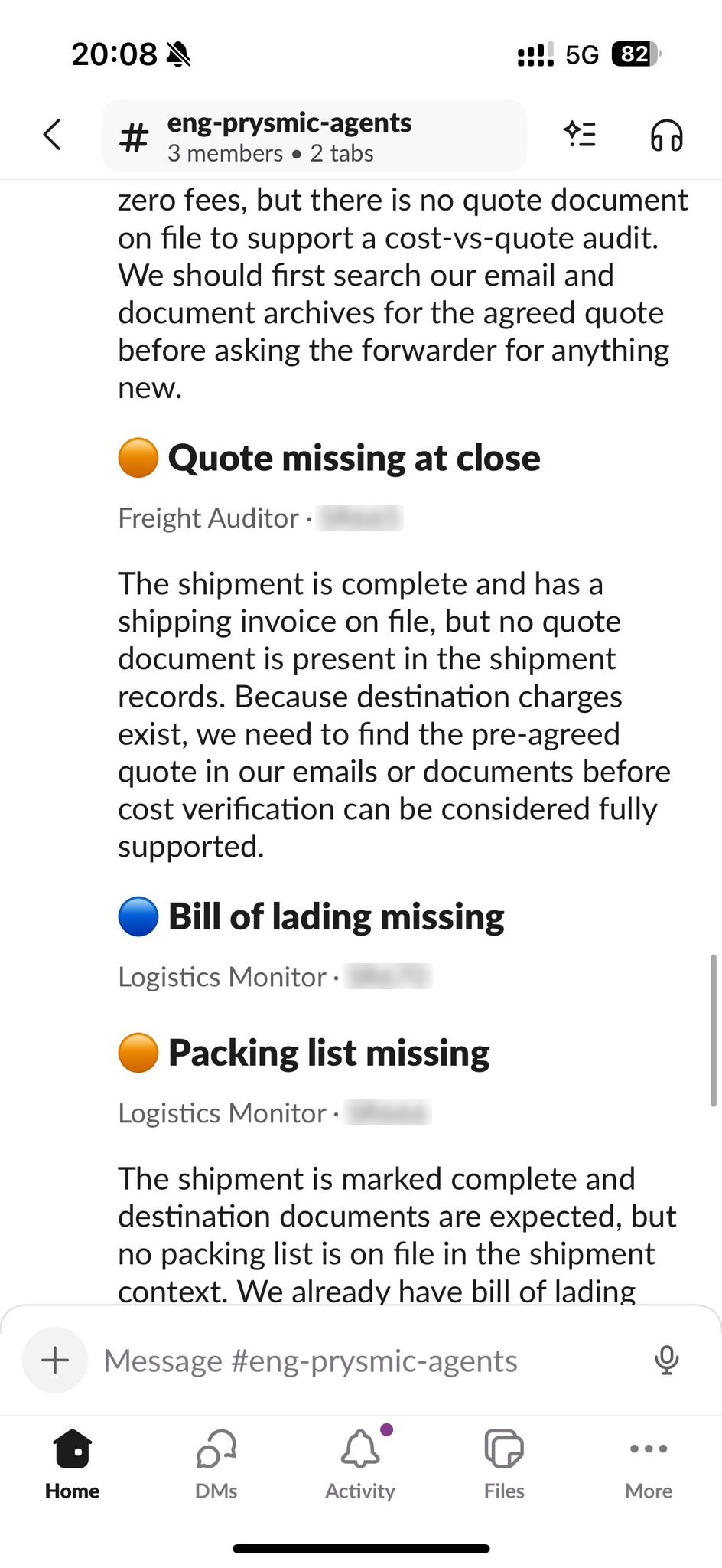 More AI operator messages in the same channel